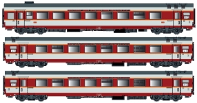 L.S. Models LS40804AC - H0 - 3-tlg Set Personenwagen Etendard, SNCF, Ep. IV - Set 2 - AC